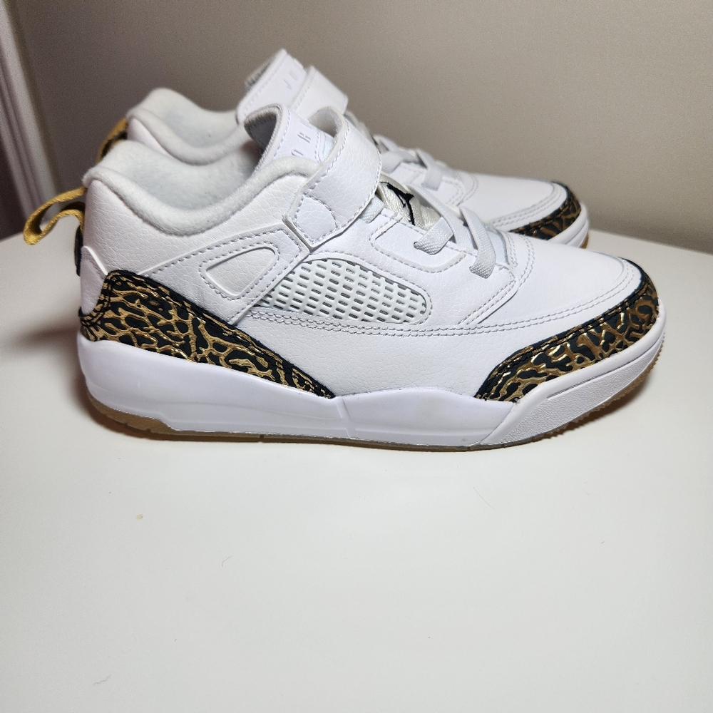 Jordan Spizike Low, white/leopard, Boys 2.5